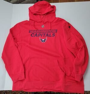 Washington Capitals Authentic Pro Fanatics Red Hoodie Size XL